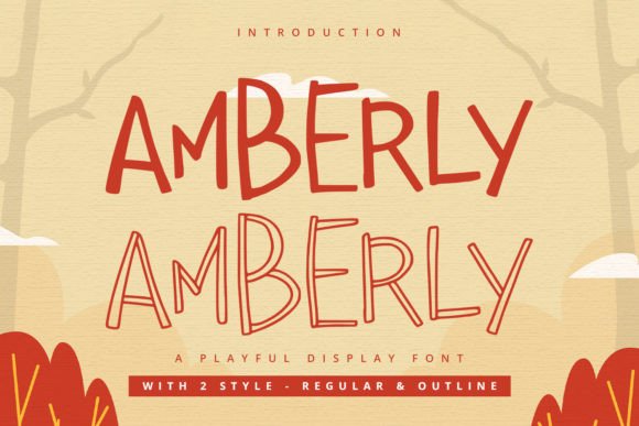 Amberly Display Font for Handmade Brands & Printables