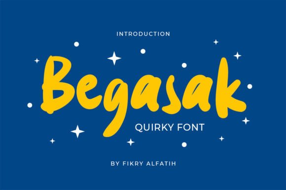 Begasak: A Display Font That Feels Like a Smile