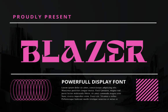 Blazer: A Bold, Modern Display Font for Makers