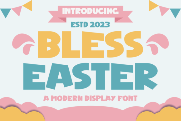 Bless Easter Font: Whimsical Display Type for Handmade Joy