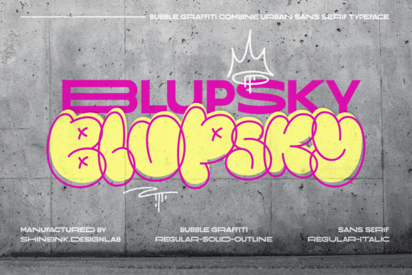 Blupsky: A Display Font That Brings Energy to Real Branding Work