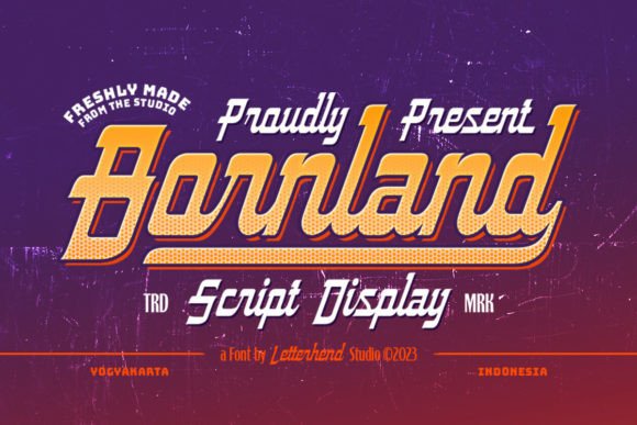 Borndland: A Bold Display Font for Modern Digital Brands