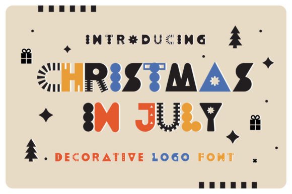 Christmas in July Font: A Cheerful Display Typeface for Handmade Brands