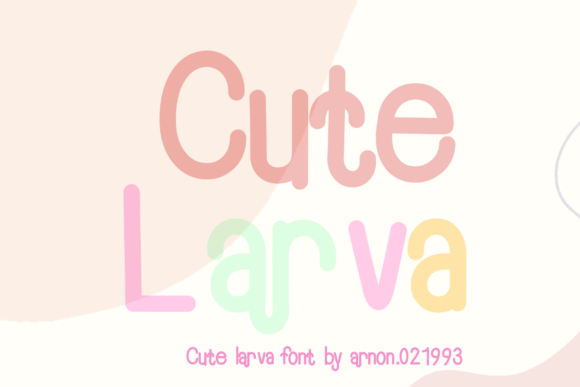 Cute Larva: A Friendly Display Font for Warm, Human-Centered Web Design