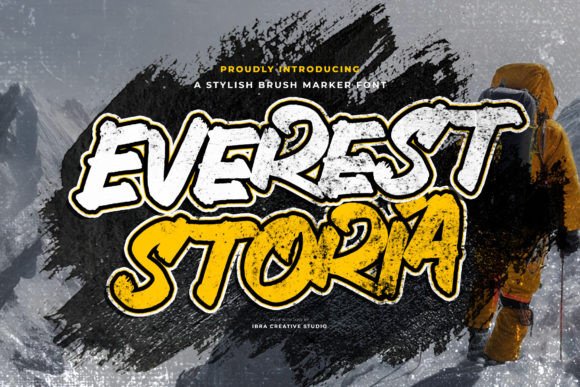 Everestoria: A Font That Speaks with Brushstrokes