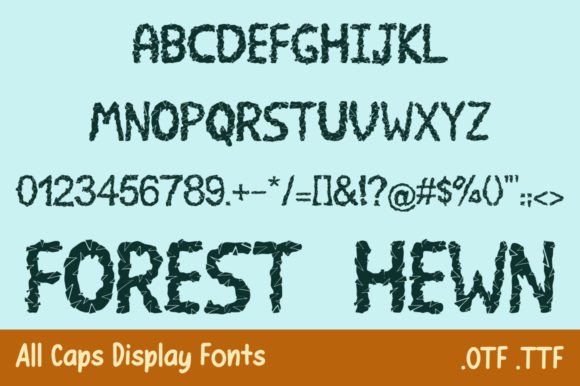 Forest Hewn: A Handcrafted Display Font for Makers