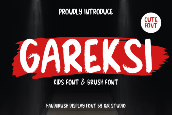 Gareksi: A Bold Brush Display Font for Handmade Brands