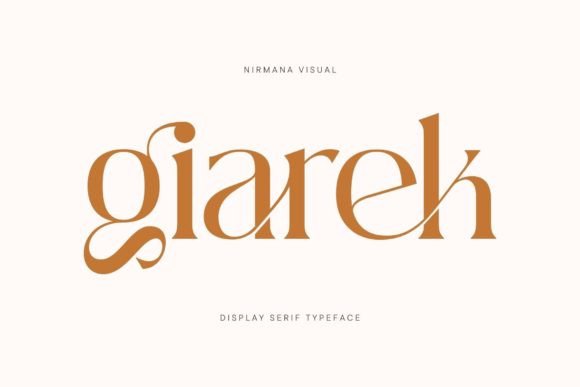 Giarek: A Timeless Display Font for Modern Web Design