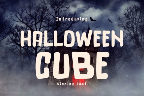 Halloween Cube: A Spooky Display Font That Elevates Handmade Goods