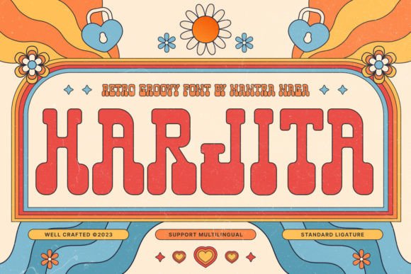 Harjita: A Friendly, Retro Display Font That Elevates Your Brand
