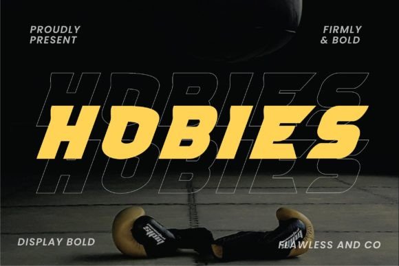 Hobies: A Bold Display Font for Modern Web Design