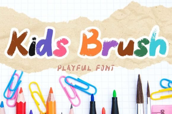 Kids Brush: A Playful Font for Creative Branding