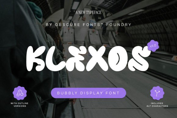Klexos: A Playful Display Font for Digital Design
