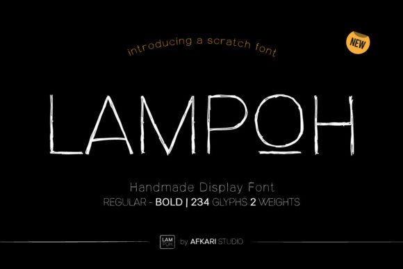 Lampoh: A Handmade Display Font for Editorial Distinction