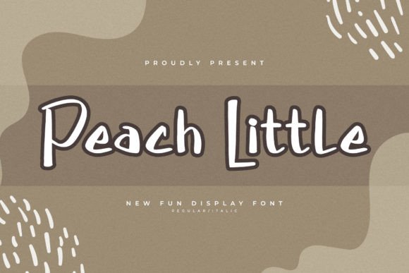 Peach Little: A Playful Display Font for Editorial Charm