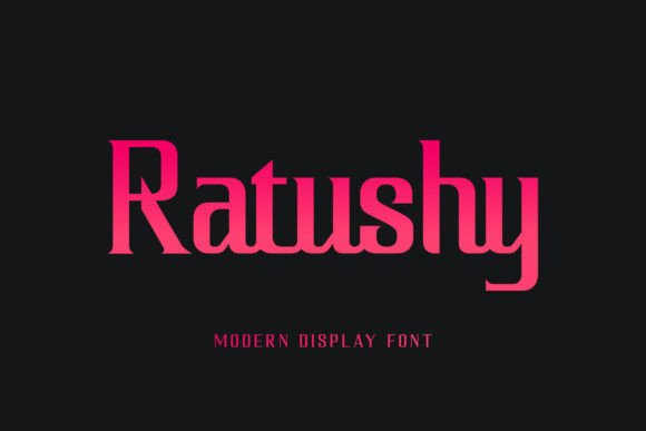 Ratushy: A Serif Display Font That Feels Like Handcrafted Magic
