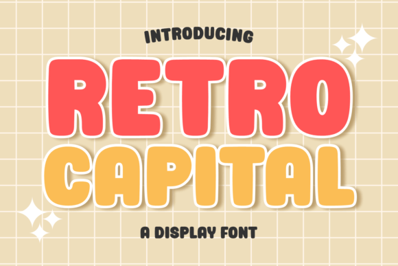 Retro Capital: A Bold Display Font for Scroll-Stopping Campaigns