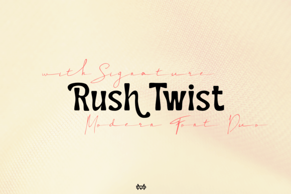 Rush Twist: A Display Font Duo for Editorial Personality