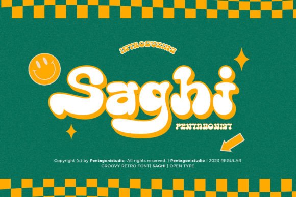 Saghi: A Retro Display Font That Strengthens Your Brand