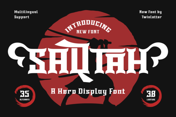 Saqtah: A Bold Font for Strong Digital Branding
