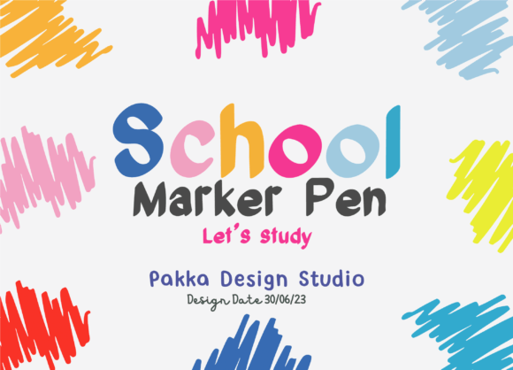 School Marker Pen: A Playful Display Font for Brand Personality