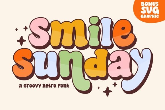 Smile Sunday: A Retro Display Font for Joyful Digital Experiences