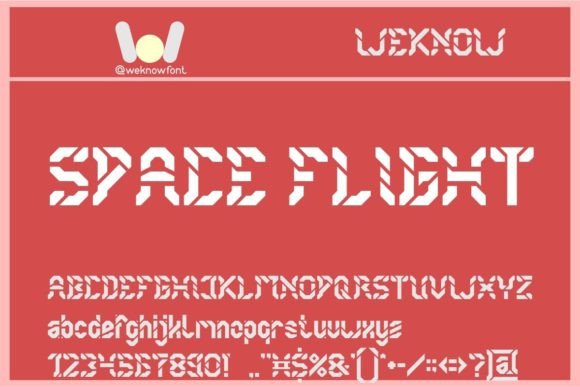 Space Flight Font: A Bold, Futuristic Display Typeface for Your Brand