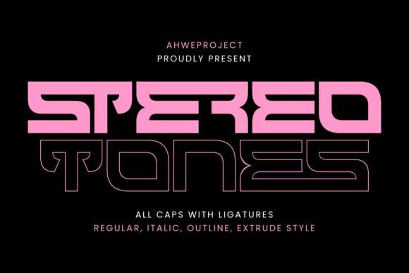 Stereotones: A Font That Moves with Purpose