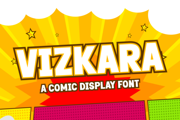 Vizkara: A Bold, Comic-Style Display Font for Handmade Creators